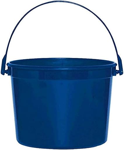 Amscan Royal Blue Plastic Bucket - 4 1/2 x 6 1/4, 1 Pc.