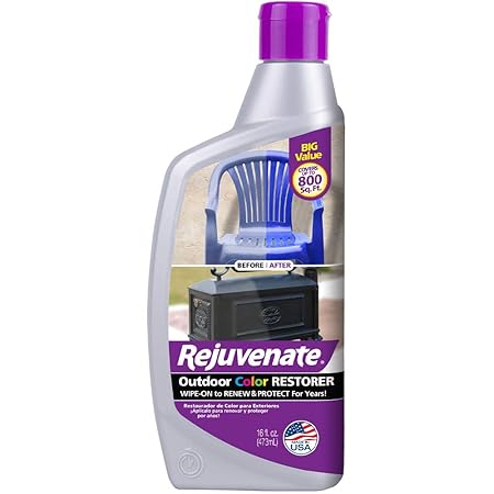 Rejuvenate Outdoor Color Restorer (Pack of 1) | Instantly Restores Faded Sun-Damaged and Oxidized Possessions, Protects from Future Wear | 16oz