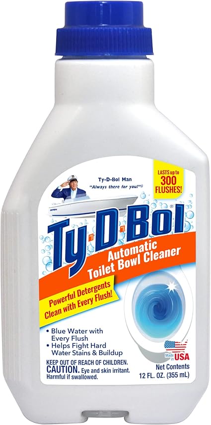 Ty-D-Bol Automatic Toilet Bowl Cleaner (0.9 pounds) | Cleans, Deodorizes, Fresher Smelling Bathroom | Toilets