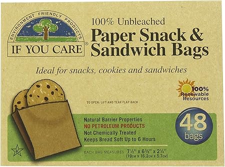 If You Care Sandwich Bags, Natural , 48 Count