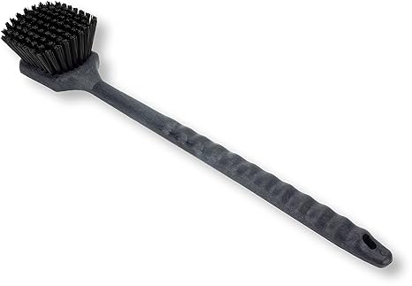 SPARTA 40501EC03 Plastic Large Scrub Brush, Kitchen Brush, Utility Brush With Long Handle For Cleaning, 20 Inches, Black