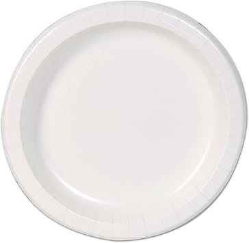 Dixie Basic Paper Plates, White