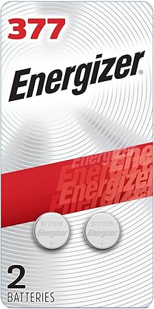 Energizer Silver Oxide Coin Batteries, Button Cell 1.5 Volt Battery Alkaline, 2 Count