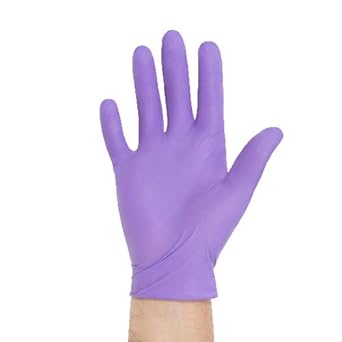 HALYARD Purple Nitrile-Xtra Exam Gloves - Emergency Responder Series (EMS), Powder-Free, 5.9 mil, 12