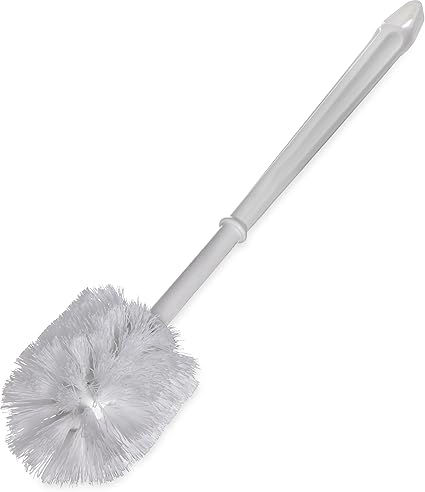 Sparta Flo-Pac Toilet Bowl Brush for Commercial Restrooms, Heavy Duty Toilet Brush with Plastic Handle for Bathrooms, 11 Inches, White