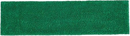 Rubbermaid Commercial Products 18 inch Adaptable Flat Mop Microfiber Pad, Green, for Janitorial/Professional Cleaners and Light-Duty Cleaning/Mopping with Tab/Pocket Functions