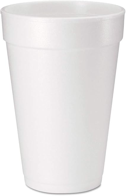 DART 16oz Foam Cups, Case of 500ct, 16J165