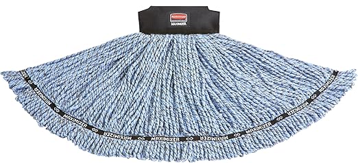 Rubbermaid Commercial 1924786 Maximizer Mop Head, Blend, Medium, Blue