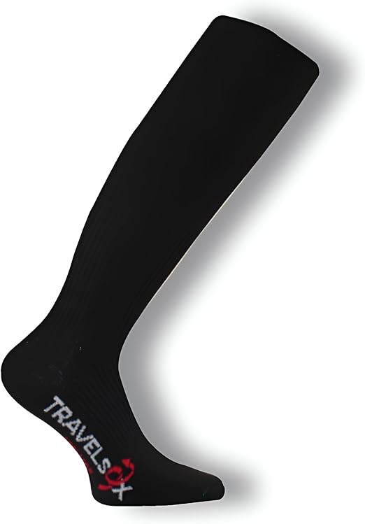 Travelsox TS1000 Black, Large, Graduated Compression Socks