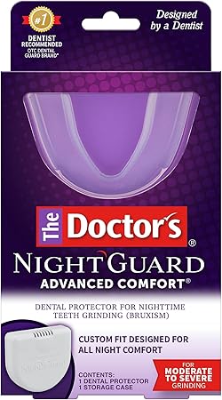 The Doctor's NightGuard, Mouth Guard for Grinding Teeth, Dental Guard for Bruxism, Night Guard for Teeth, 1 Pack