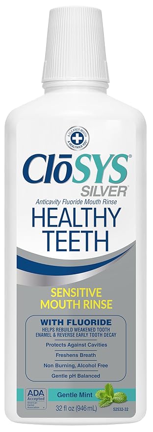 CloSYS Healthy Teeth Oral Rinse Mouthwash - 32 Fl Oz