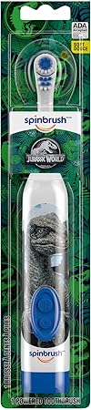 Jurassic World Kid’s Spinbrush Electric Battery Toothbrush, Soft, 1 ct