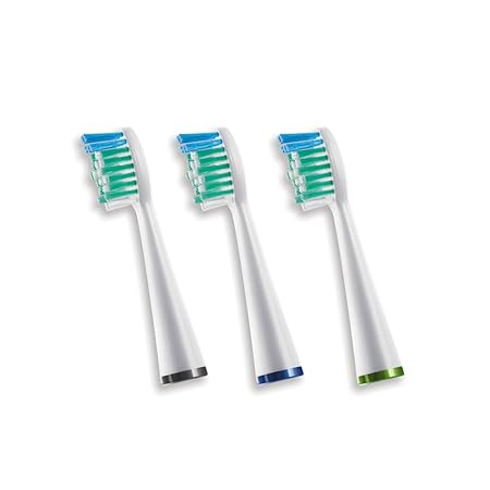 Waterpik Standard Brush Heads, Replacement Tooth Brush Heads For Former Sensonic/Complete Care Models, SRRB-3W, 3 Count