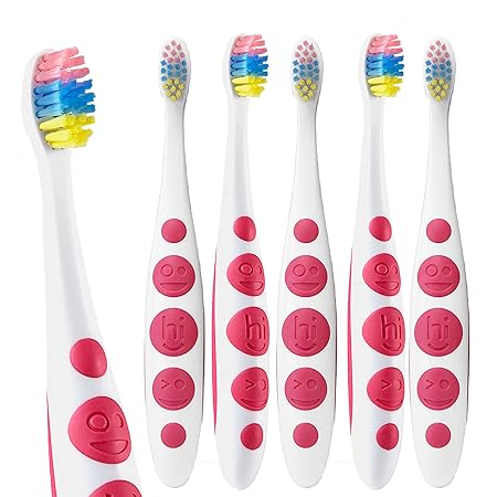 hello Unicorn Baby and Toddler Soft Toothbrush for All Ages, BPA Free, Easy to Grip Handle, 6 Count