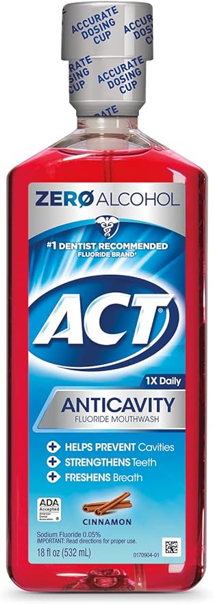 ACT Anticavity Fluoride Rinse Cinnamon 18 oz