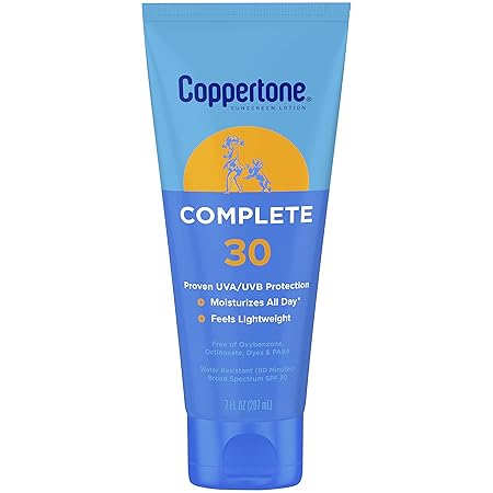 Coppertone Complete Sunscreen Lotion, SPF 30 Sunscreen, 7 Oz