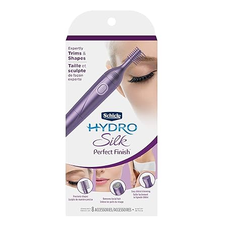 Schick Hydro Silk Perfect Finish Trimmer, 8-in-1 Grooming Kit for Women