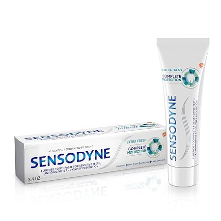 Sensodyne Complete Protection Sensitive Toothpaste For Gingivitis, Sensitive Teeth Treatment, Extra Fresh - 3.4 Ounces