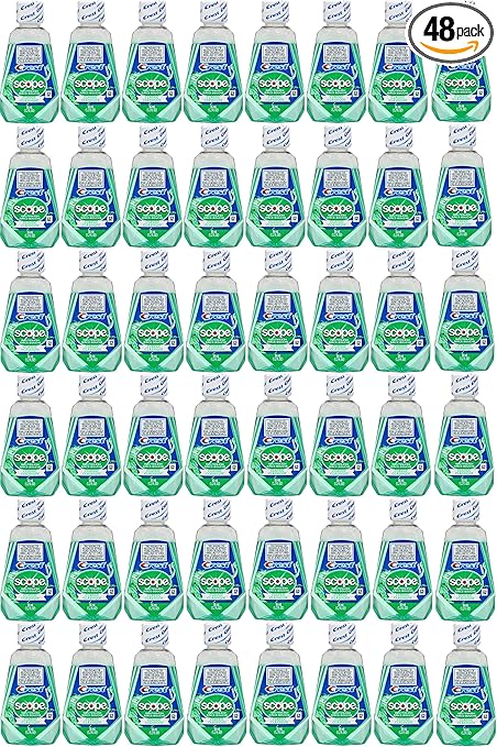 Scope Travel Size Mouthwash Classic Original Mint 1.2 Oz 48 Pack