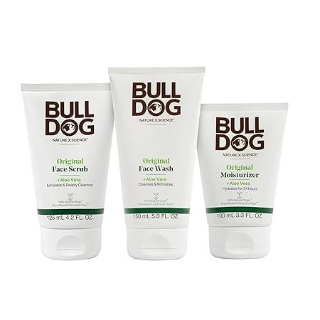 BULLDOG Original Full Face Skincare Kit (Pack of 1) | Moisturizer, Face Wash, Face Scrub