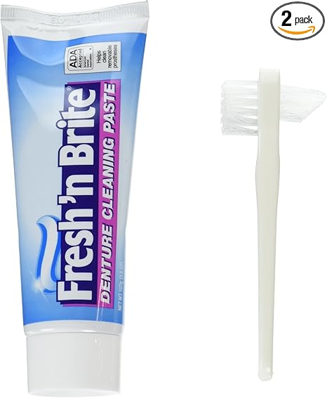 Fresh 'n Brite Denture Cleaning Paste, 3.8 Ounce (Pack of 2)