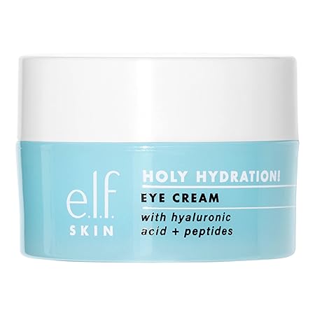 e.l.f. SKIN Holy Hydration! Eye Cream, 1 milliliters (Pack of 1) | Minimizing Dark Circles, Rich Hydrating | Hyaluronic Acid | Vegan, Cruelty-free