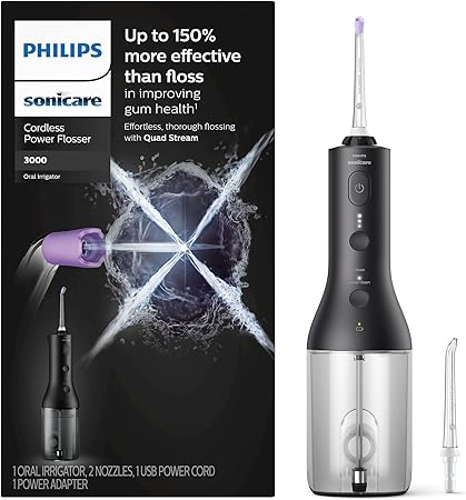 Philips Sonicare Cordless Power Flosser 3000 - Black