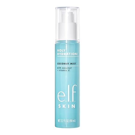 e.l.f. Cosmetics Holy Hydration! Hydrating Coconut Mist, Refreshes, Soothes & Invigorates Skin, Tropical Scent, 2.7 Fl Oz (Pack of 1)