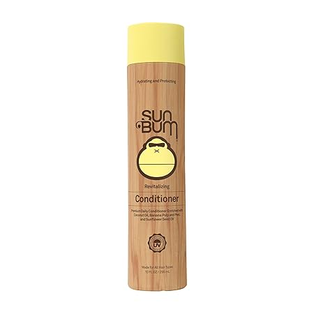 Sun Bum Revitalizing Conditioner| Smoothing and Shine Enhancing |Paraben Free, Gluten Free, Vegan, UV Protection | Daily Conditioner for All Hair Types | 10 oz bottle