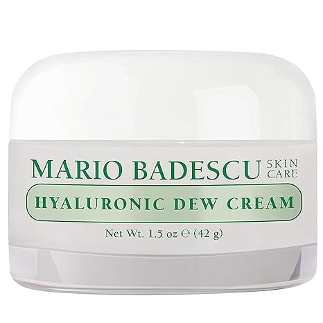 Mario Badescu Oil Free Hyaluronic Dew Cream Face Cream, 1.5 oz (Pack of 1) | Hyaluronic, Squalane | Hydrating, Dewy Glow