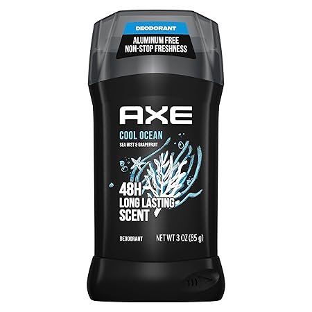 AXE Deodorant Stick for Men Cool Ocean For Long Lasting Odor Protection All Day Fresh Scent Men's Deo, Aluminum Free 3 oz