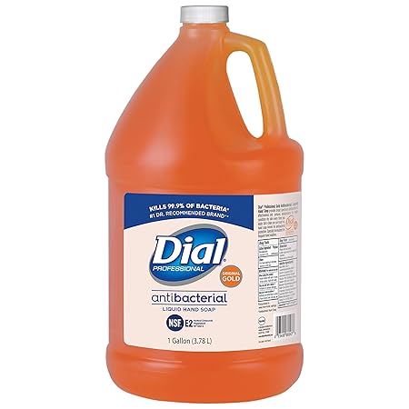 Dial Professional Gold Antibacterial Liquid Hand Soap, 1 Gallon (Pack of 1) | Bottle