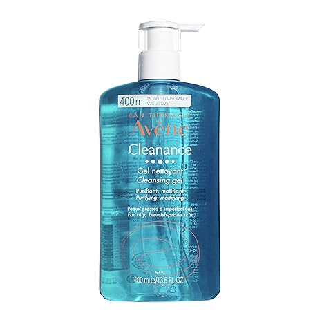 Eau Thermale Avene Cleanance Cleansing Gel Soap Free Cleanser for Acne Prone, Oily, Face & Body, Alcohol-Free