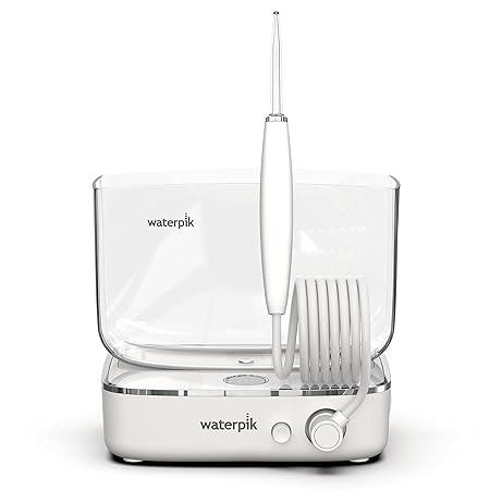 Waterpik Sidekick Portable Water Flosser, Perfect for Travel & Home, ADA Accepted, White/Chrome WF-04