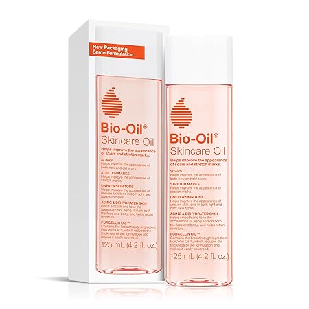 Bio-Oil Skincare Body Oil and Serum for Scars, Stretchmarks and Face, 4.2 oz (Pack of 1) | Dry Skin, Non-Greasy, Dermatologist Recommended, Non-Comedogenic, For All Skin Types