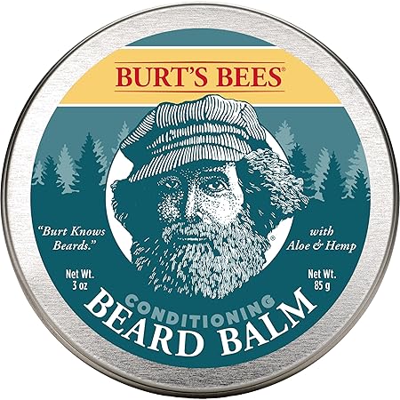 Burt’s Bees Conditioning Beard Balm with Aloe & Hemp, For Men, 3 Ounces