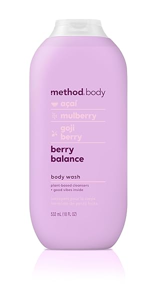 Method Berry Balance Body Wash, 18 oz (Pack of 1) | Paraben and Phthalate Free