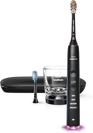 Philips Sonicare DiamondClean Smart Electric, Rechargeable Toothbrush for Complete Oral Care – 9300 Series, Black, HX9903/15