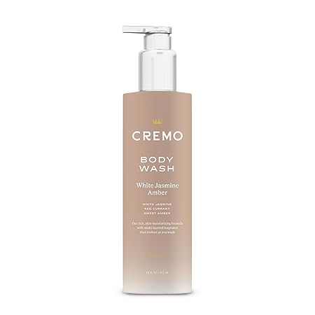 Cremo White Jasmine Amber Women's Body Wash (Pack of 1) | White Jasmine, Red Currant, Sweet Amber | 16 Fl Oz