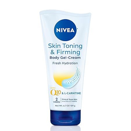 NIVEA Skin Firming and Toning Body Gel Cream with Q10, 6.7 Oz (Pack of 1)