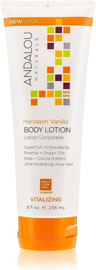 Andalou Naturals Mandarin Vanilla Vitalizing Body Lotion, 8 Fl Oz (Pack of 1)