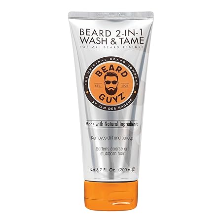 Beard Guyz 2-in-1 Wash & Tame Beard Wash, 6.7 Oz (Pack of 1)