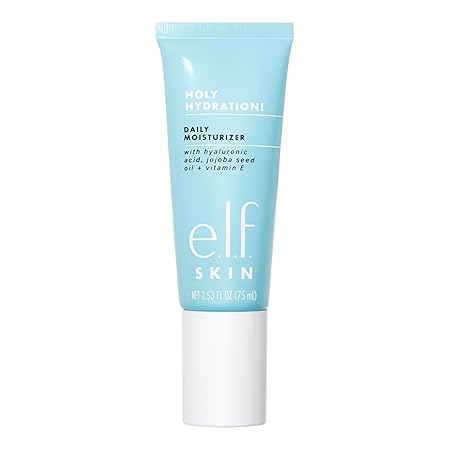 e.l.f. SKIN Daily Hydration Moisturizer, Ultra-Hydrating Formula, Infused with Aloe, Jojoba Oil & Shea Butter, Vegan & Cruelty-Free, 2.53 Fl Oz