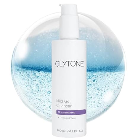 Glytone Mild Gel Cleanser - Exfoliating Face Wash for Normal to Combination Skin - With 4.7% Pure Glycolic Acid - Vegan & Fragrance-Free - 6.7 fl. oz.