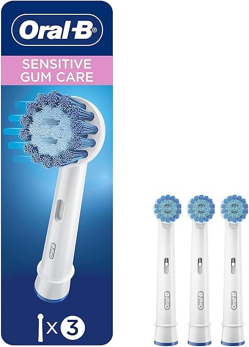 Oral-B Sensitive Gum Care Electric Toothbrush Replacement Brush Heads Refill, 3 Count