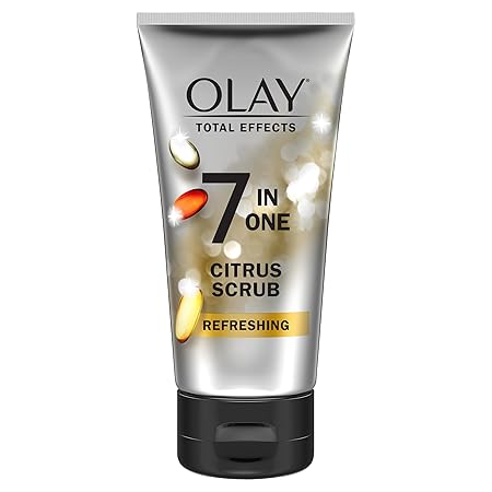 Olay Total Effects Citrus Facial Cleanser and Scrub, 5.0 Ounces (Pack of 3)