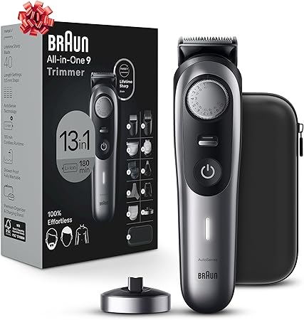 All-in-One Style Kit Series 9 9440, Shaving Kit with 13-in-1 Trimmer for Beard, Body, Manscaping, Hair Clippers & More, Holiday Gifts for Men