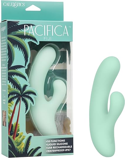 CalExotics Pacifica Fiji 10 Modes Dual Motor G Spot Vibrator for Women with Flexible Shaft and Waterproof Body Safe Silicone - SE-4210-20-3