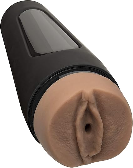 Doc Johnson Main Squeeze - Girls of Social Media - Brittanya187 - Squeeze Plate for Precise Pressure - Twist End Cap to Control Suction - Discreet Premium Stroker - Male Masturbator, Vagina, Caramel