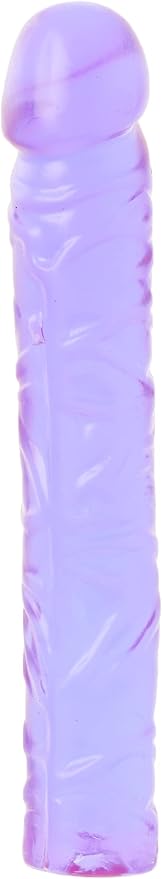 Doc Johnson Crystal Jellies - 10 Inch Classic Dong - Purple